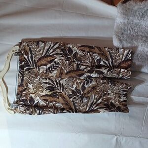 Susan Graver Capri Pants Cropped Leaf Camo 12